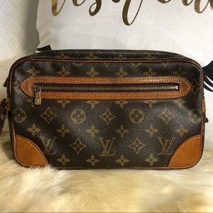 Auth LV Pochette  Marly Dragonne Clutch